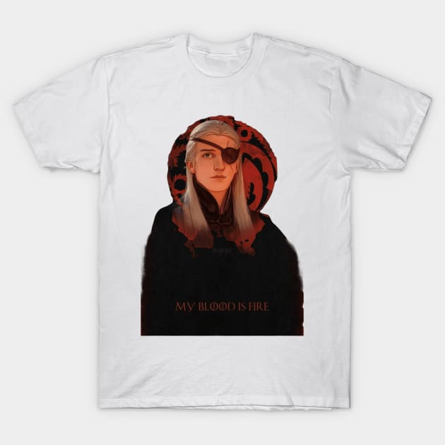 Aemond Targaryen T-Shirt by CustomPortraitsWorld